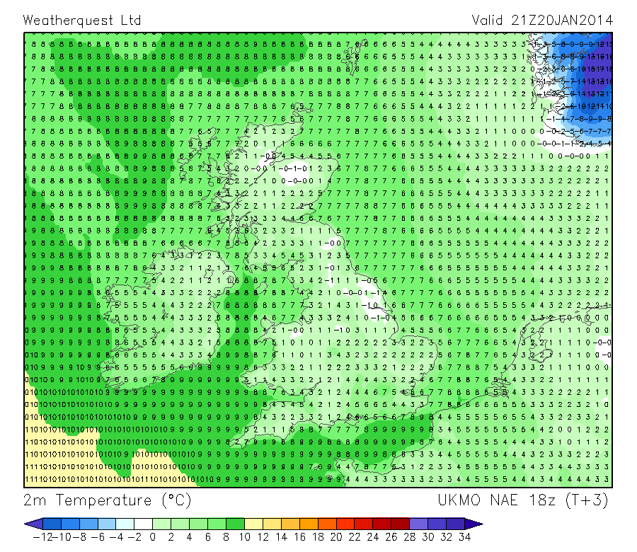 surface temp